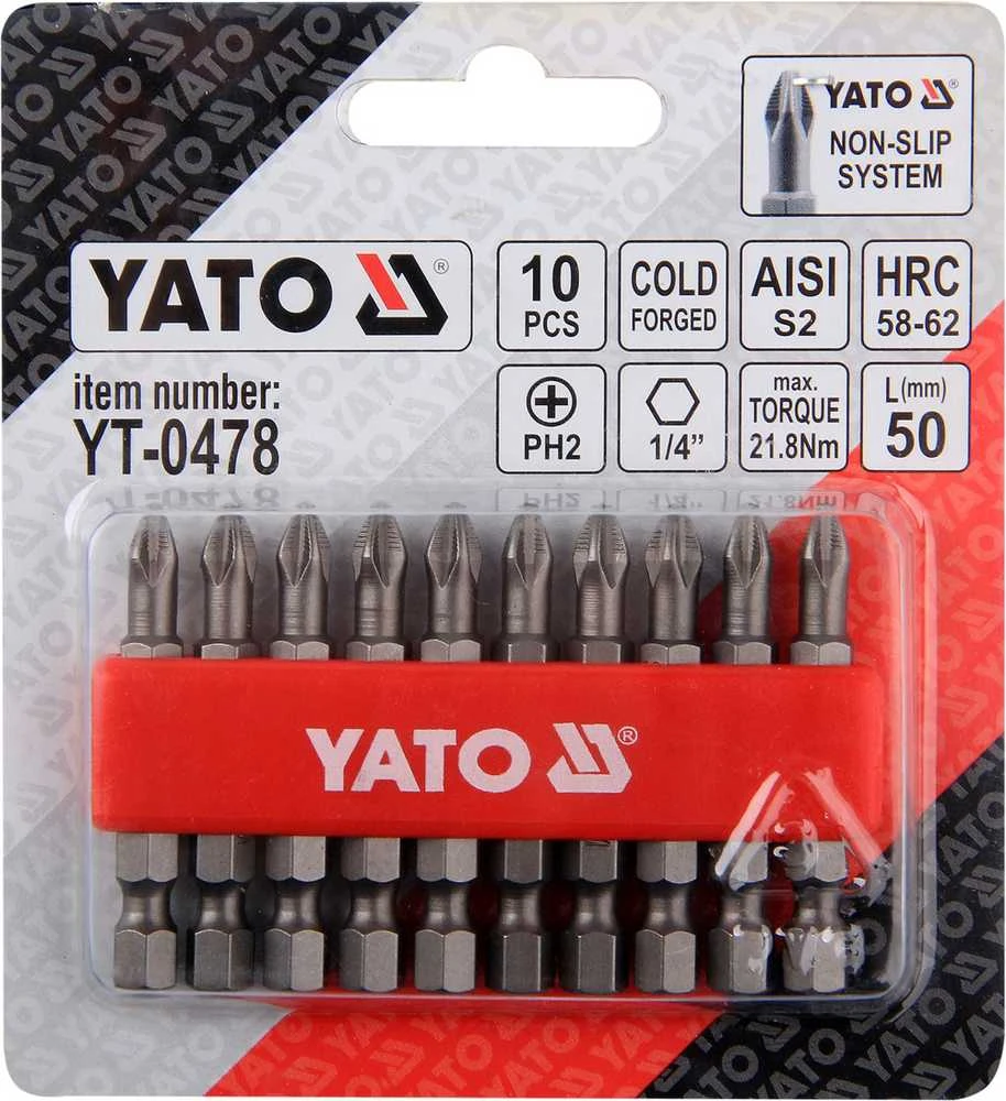 Yato Toya Sa Poland Antgalis PH2x50 mm 10 vnt. (YT-0478)