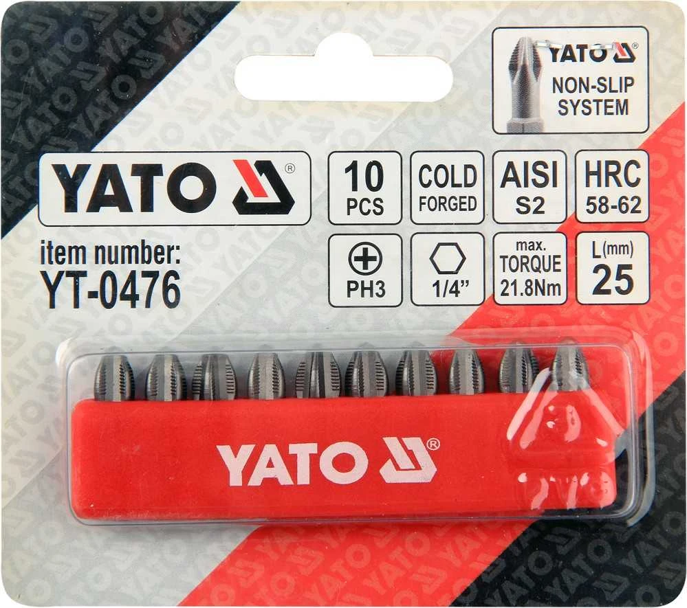 Toya Sa Poland Antgalis PH3x25 mm 10 vnt. (YT-0476)