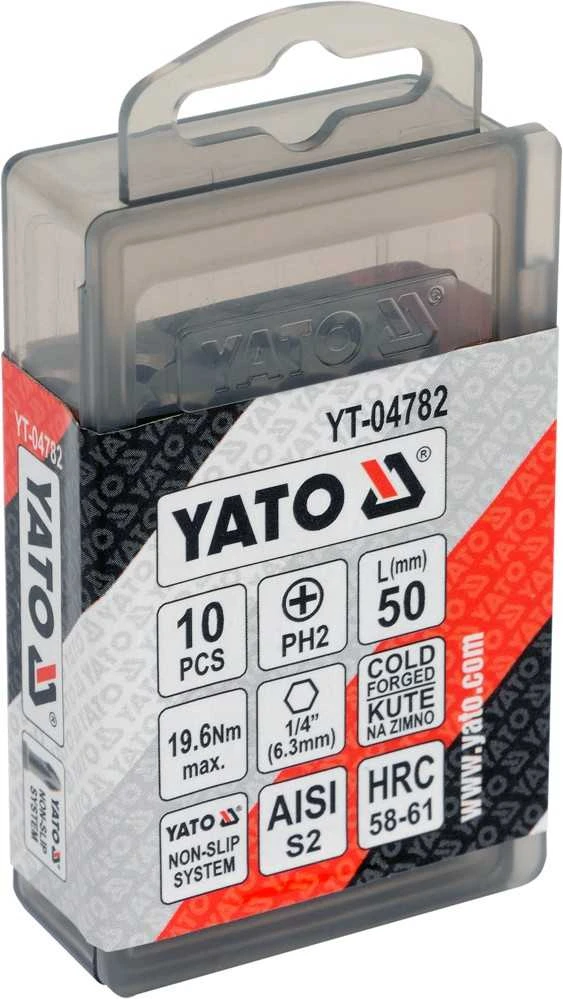 YATO KOMPLET BITÓW 10 vnt. PH 2 x 50mm 04782