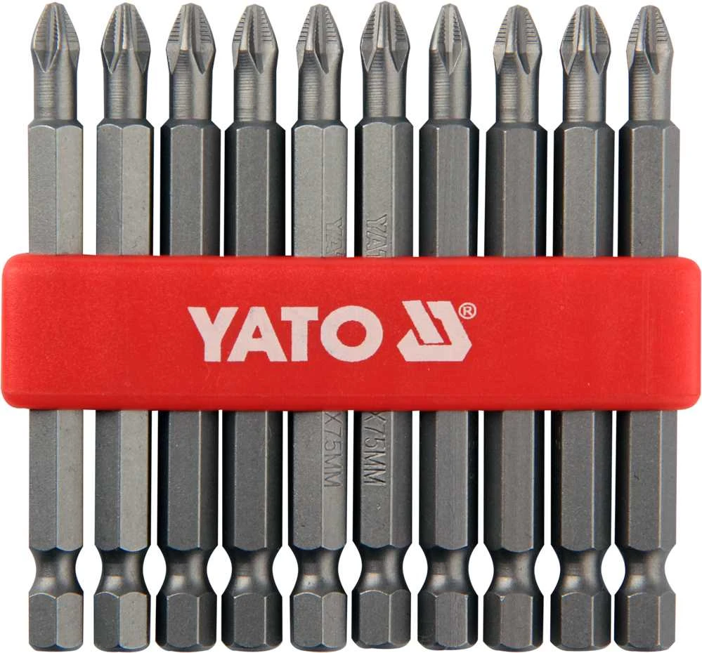 Yato Toya Sa Poland Antgalių rinkinys | PH2x75 mm | 10 vnt. (YT-0480)
