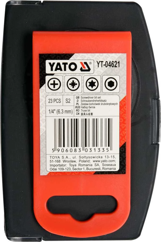YATO Rinkinys sukimo antgalių 23szt.
