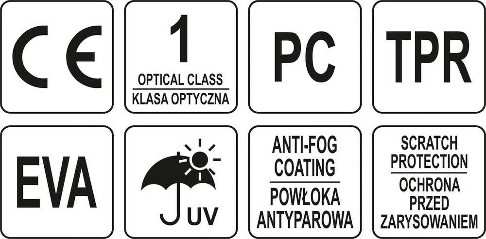 Toya Sa Poland YATO Akiniai OCHRONNE KOMFORT+ ŻÓŁTE
