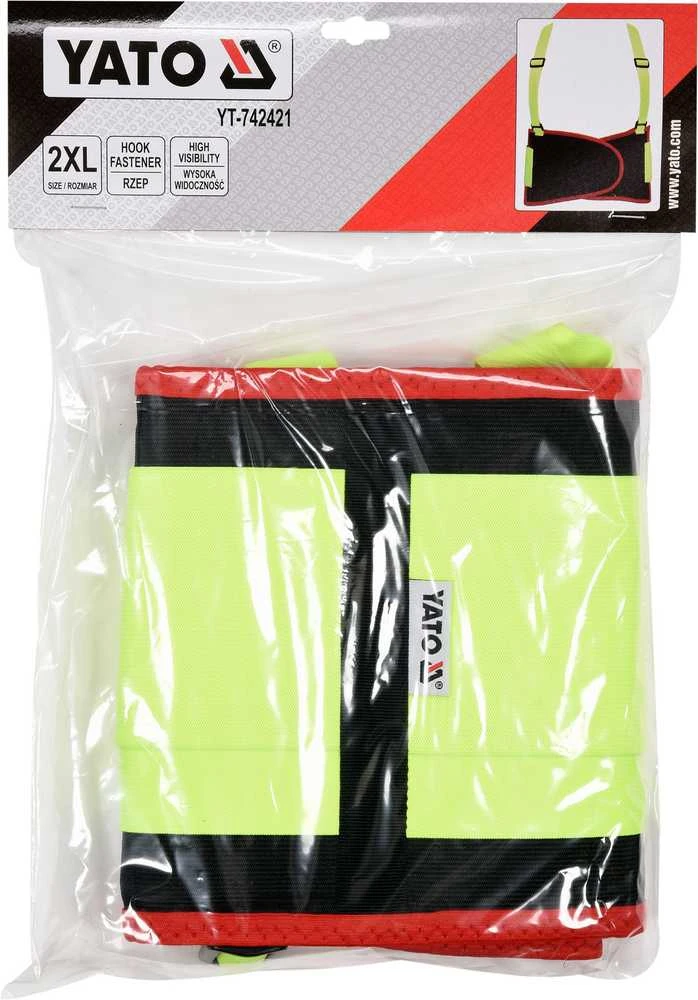 Toya Sa Poland Apsauginis juosmens diržas su petnešom | Geltonas | 2XL dydis (YT-742421)