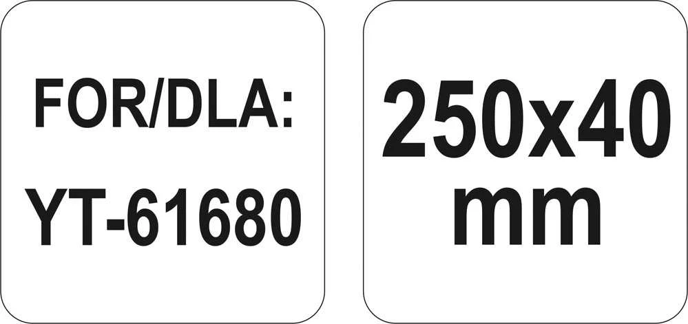 Toya Sa Poland Ašmenys dildei gipso kartonui | 250 mm (YT-61681)