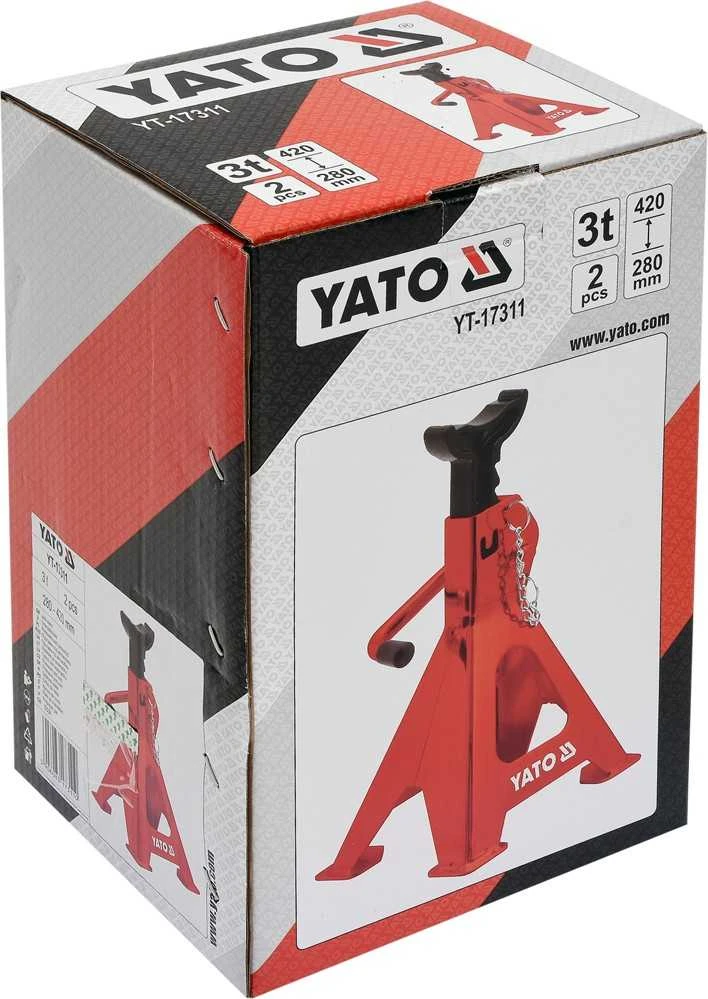 Yato atraminiai stovai YT-17311, 3t 280-420mm 2vnt.