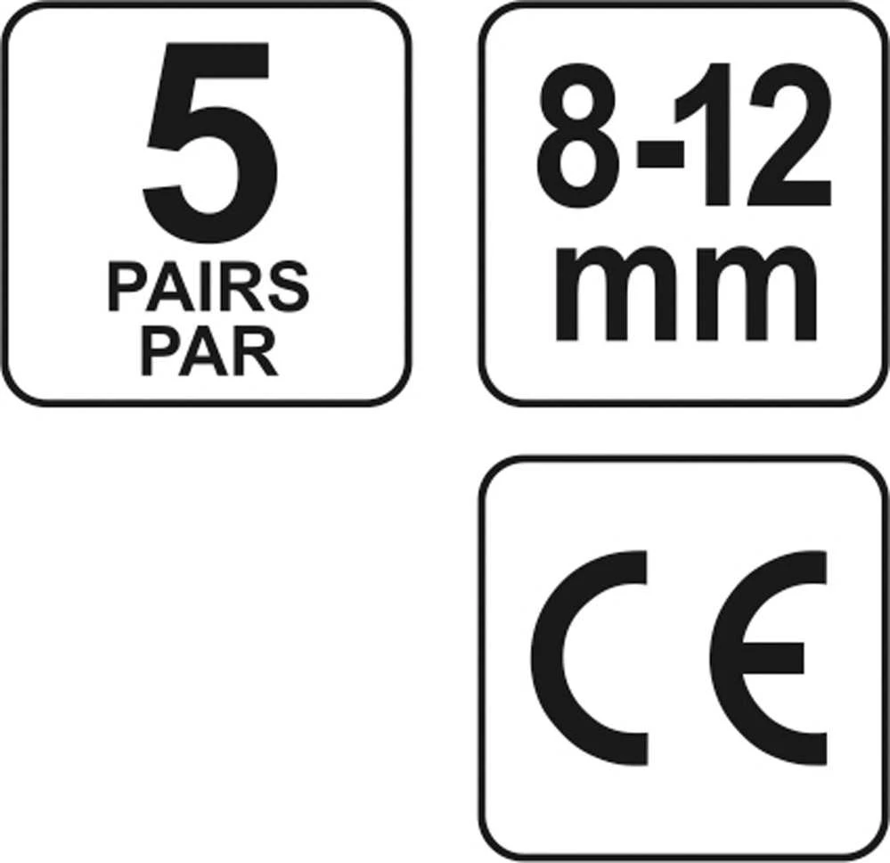 YATO SILIKONINIAI AUSŲ KAMŠTUČIAI 22DB/ 5 poros