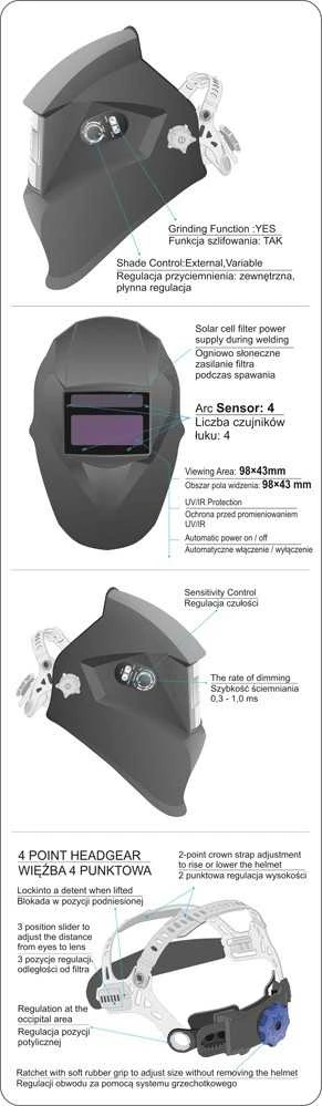 YATO Automatinis suvirinimo skydelis