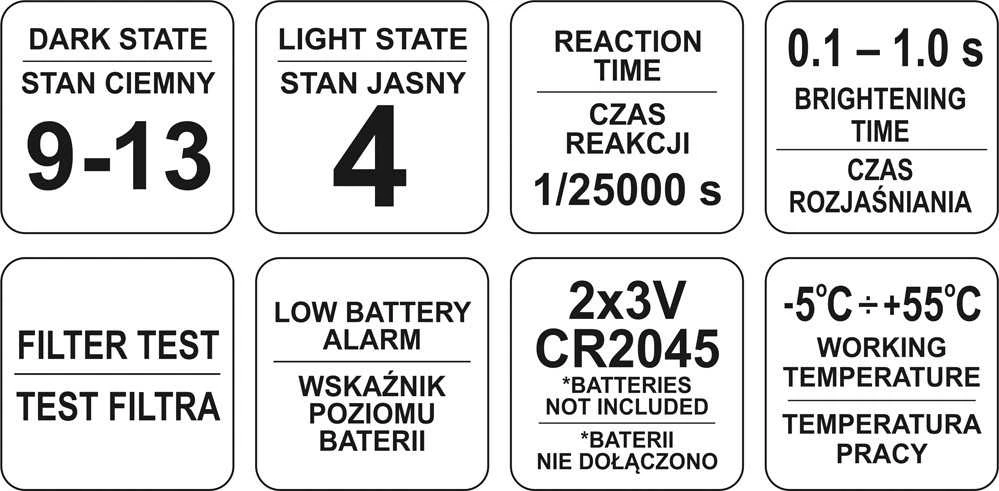YATO Automatinis suvirinimo skydelis