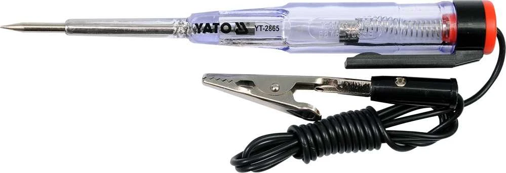 YATO AUTOMOBILIŲ ĮTAMPOS TESTERIS 6-24V 2865