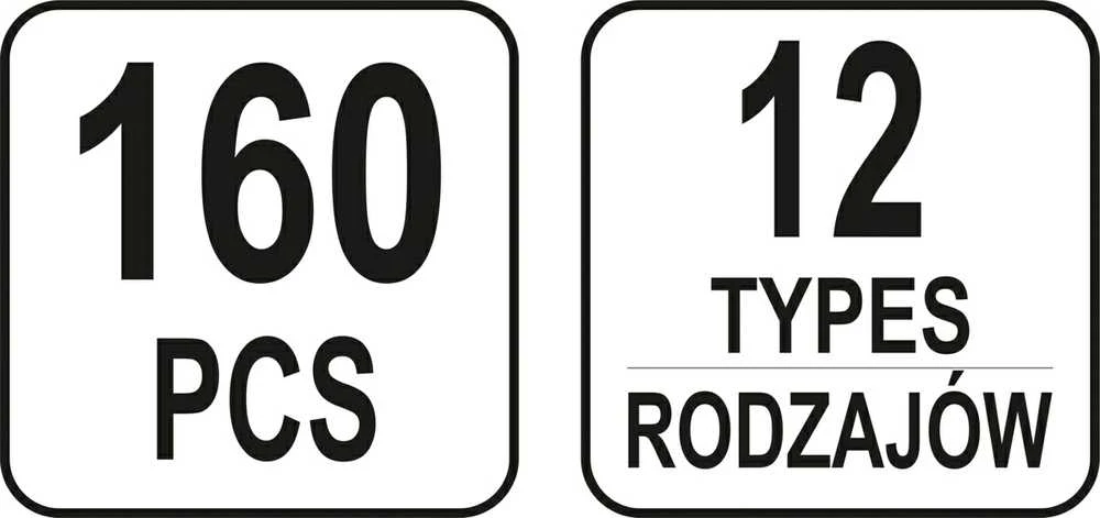 Yato Toya Sa Poland Automobilinis klipsų asortimentas Audi | 160 vnt. (YT-06664)
