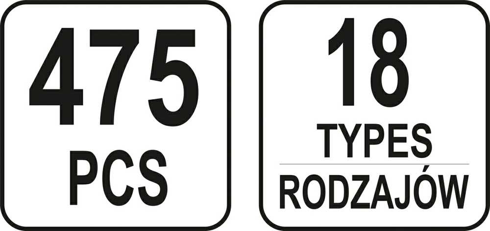 Yato Toya Sa Poland Automobilinis klipsų asortimentas Mazda | 475 vnt. (YT-06658)