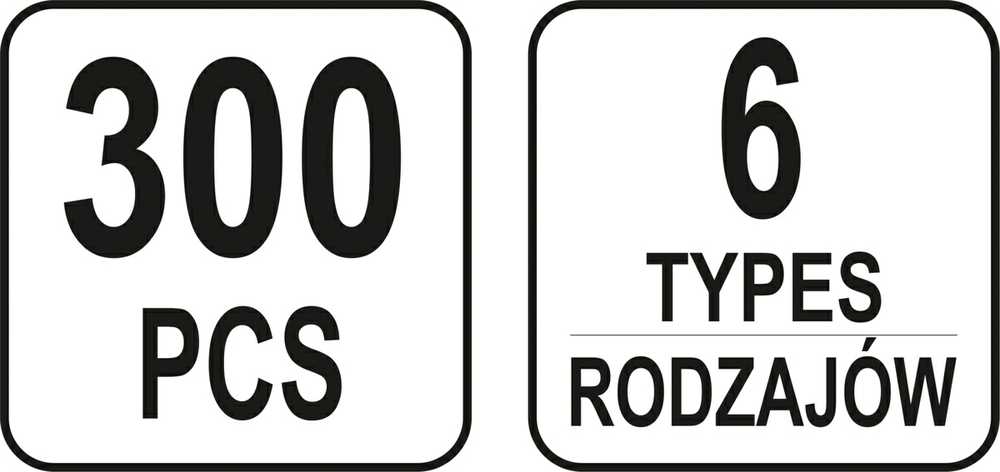 Yato Toya Sa Poland Automobilinis klipsų asortimentas Opel | 300 vnt. (YT-06652)