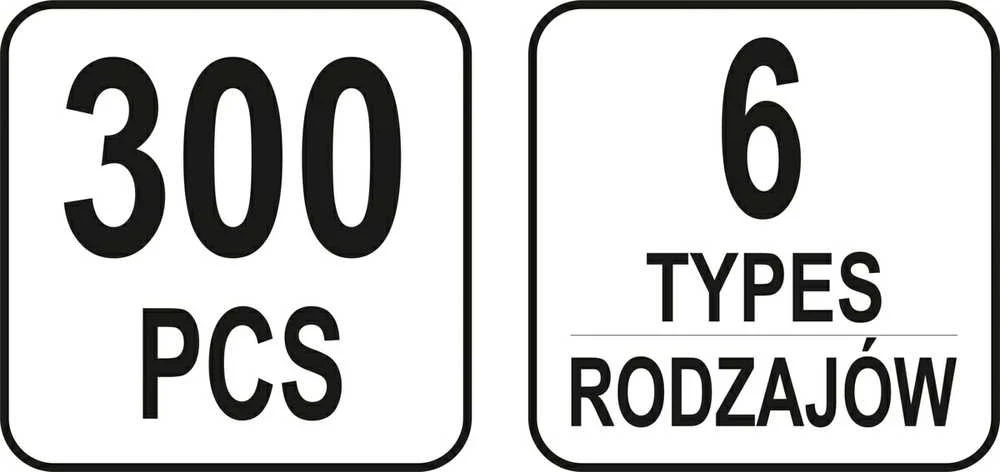 Yato Toya Sa Poland Automobilinis klipsų asortimentas Renault | 300 vnt. (YT-06651)