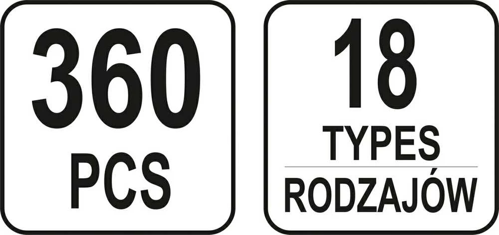 Yato Toya Sa Poland Automobilinis klipsų asortimentas Toyota, Lexus | 360 vnt. (YT-06650)