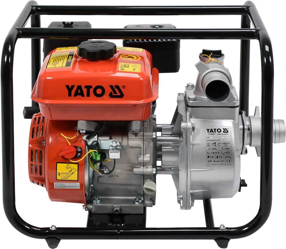 YATO benzininis vandens siurblys 2" 5,9HP 36m3/h 85401