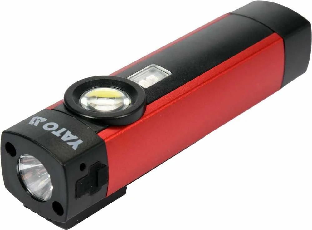 Yato Toya Sa Poland COB LED darbo lempa su magnetu | 5W COB 300LM + UV (YT-08580)