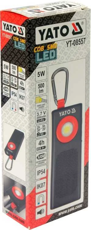 Toya Sa Poland YATO DARBO DEKLNIS 500LM, 2000MAH, GALBARIASIS