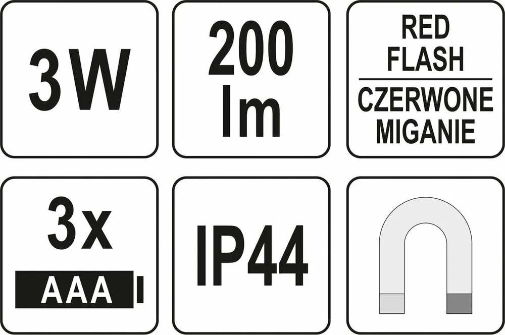 YATO APŽIŪRIMO LEMPAS - PENLIGHT 200LM