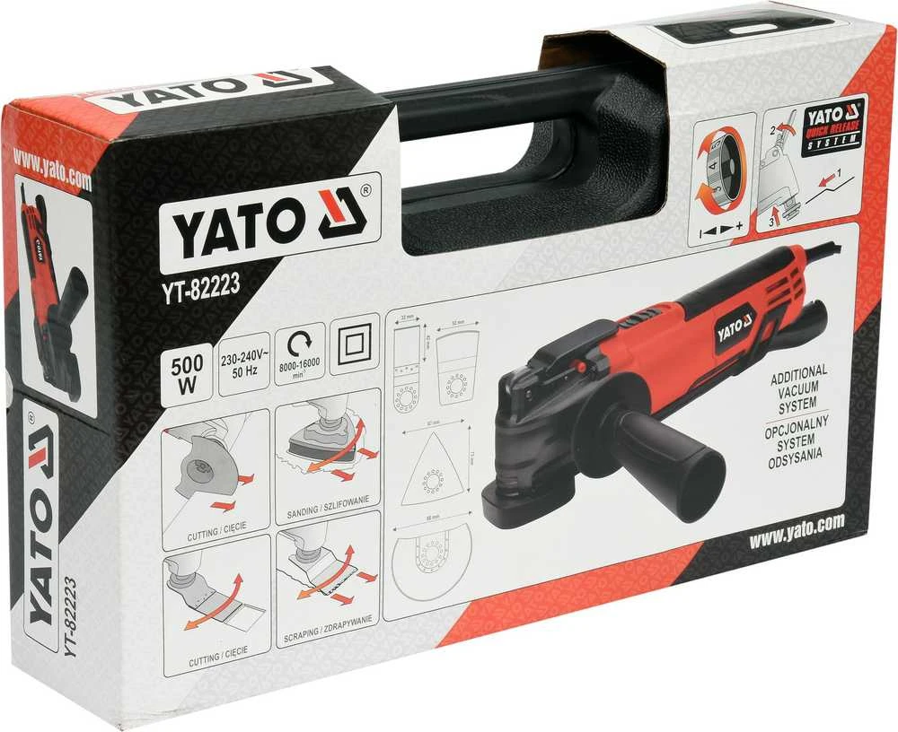 Yato Toya Sa Poland Daugiafunkcinis įrankis su nusiurbimu | 500W (YT-82223)
