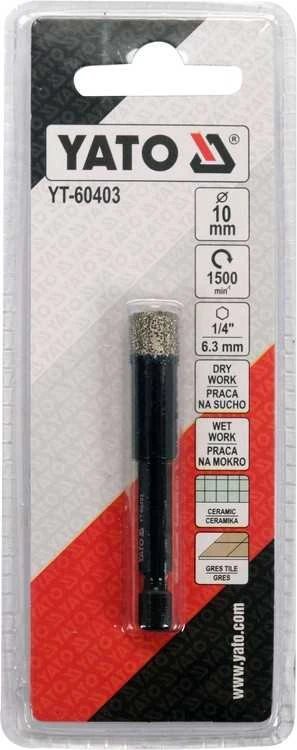 YATO KORONA HEX 10mm NASYP DIAMENTOWY