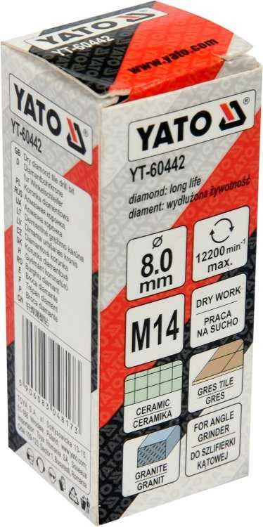 YATO CROWN M14 SU lituotu deimantiniu įterpimu 8 mm