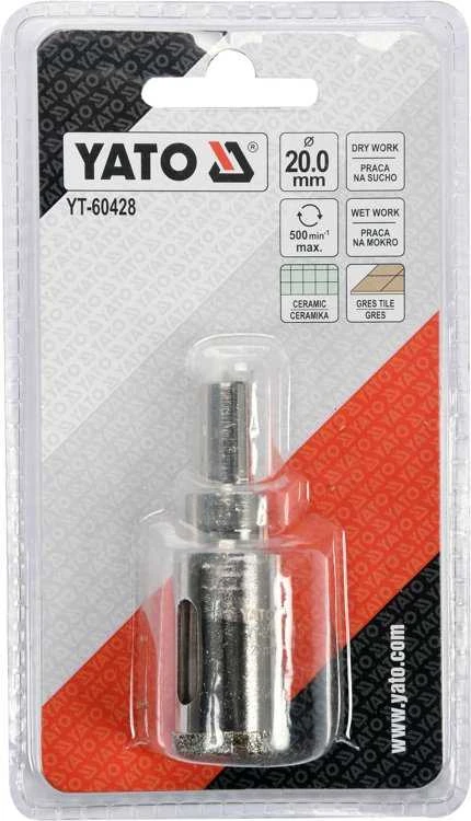 Grąžtas YATO KORONA Z NASYPEM DIAMENTOWYM 20mm