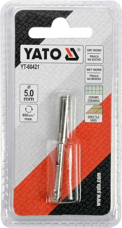 Grąžtas YATO KORONA Z NASYPEM DIAMENTOWYM 5mm