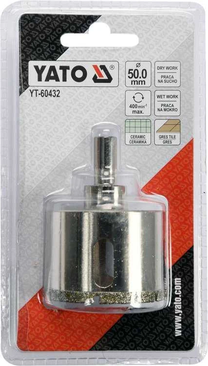 Grąžtas YATO KORONA Z NASYPEM DIAMENTOWYM 50mm