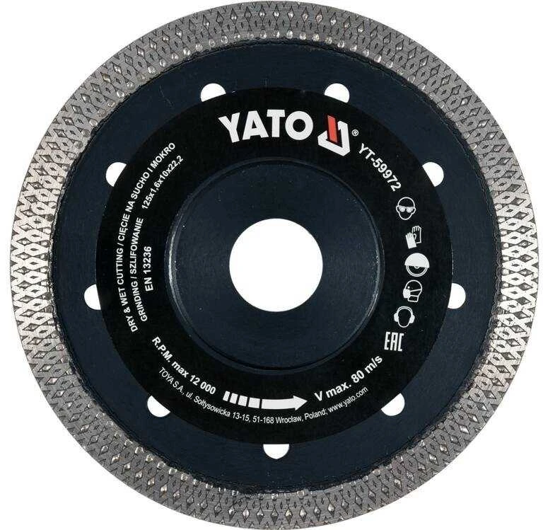 YATO DEIMANTINIS DISKAS 125mm KERAMIKAI