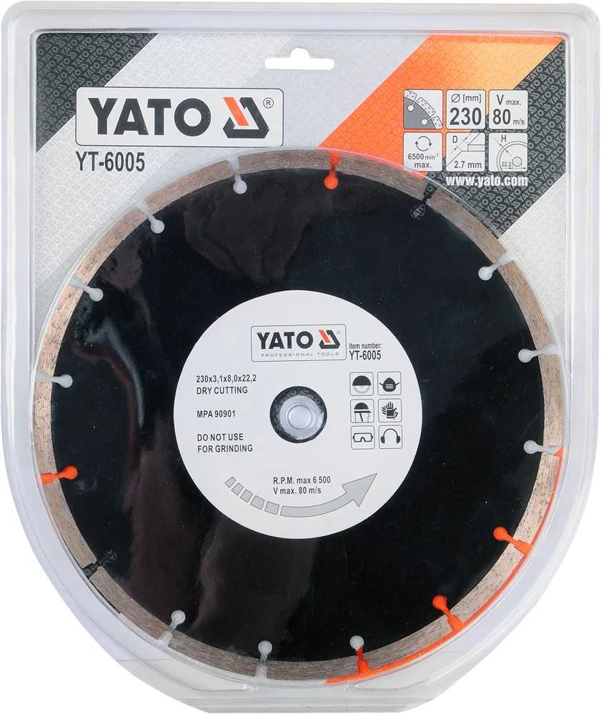 Yato Toya Sa Poland Deimantinis segmentinis pjovimo diskas | 230 mm (YT-6005)