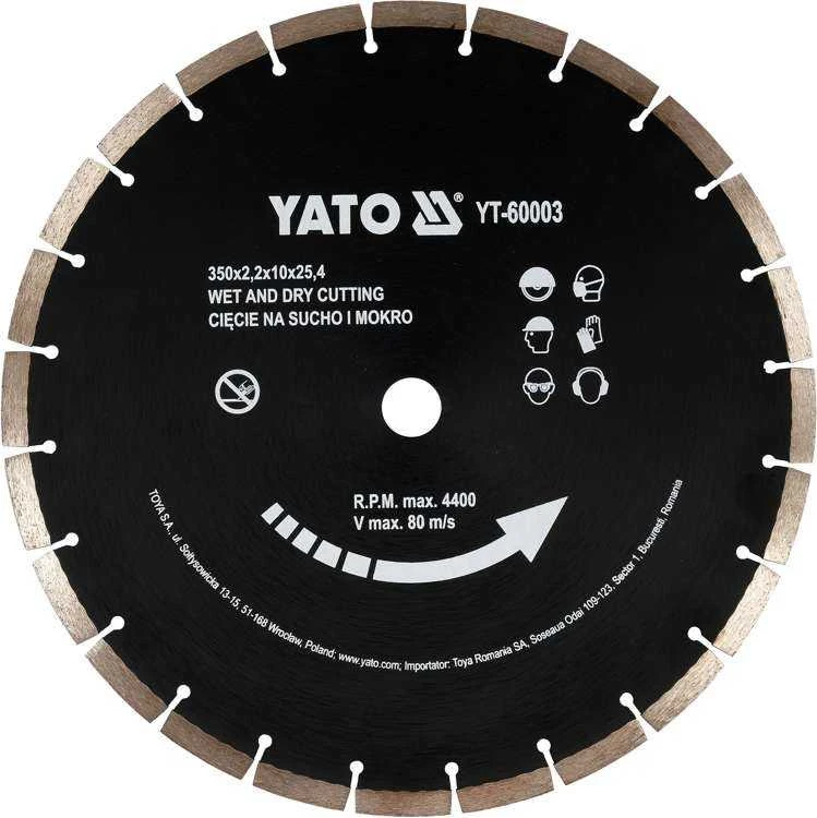 Yato Toya Sa Poland Deimantinis segmentinis pjovimo diskas | 350x25,4 mm (YT-60003)