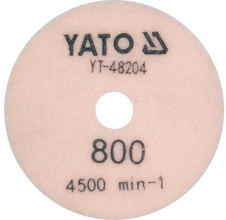 Yato Toya Sa Poland Deimantinis šlifavimo poliravimo diskas akmens masei granitui betonui | 100 mm | P800 (YT-48204)