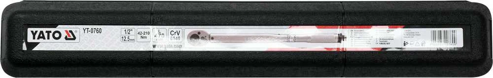 YATO KLUCZ DYNAMOMETRYCZY 1/2" 42-210 Nm 0760