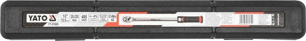Dinamometrinis raktas YATO YT-07605 1/2'' 20-220NM
