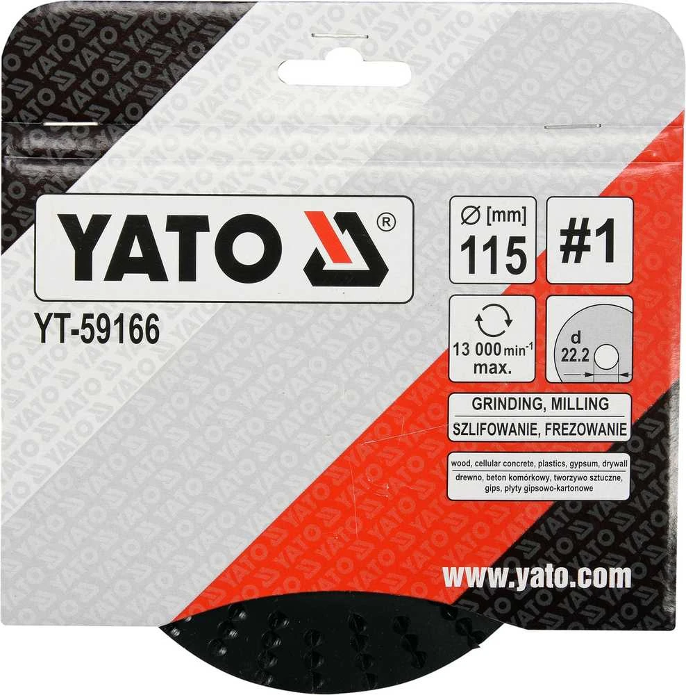Yato Toya Sa Poland Diskas/freza medžiui 115mm, No1 (YT-59166)