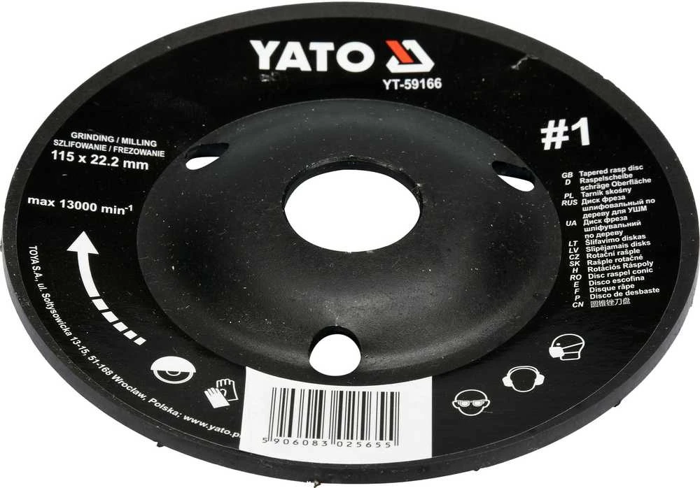 Yato Toya Sa Poland Diskas/freza medžiui 115mm, No1 (YT-59166)