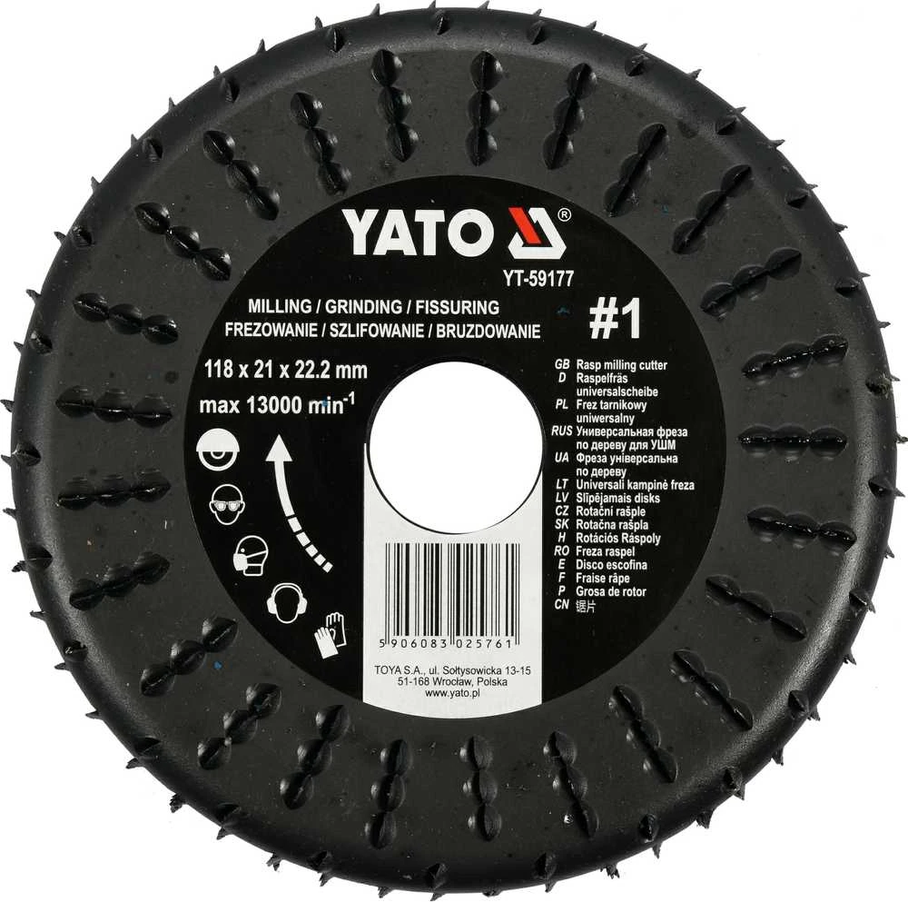 Yato Toya Sa Poland Diskas / freza medžiui | 118 mm / 21 mm (YT-59177)
