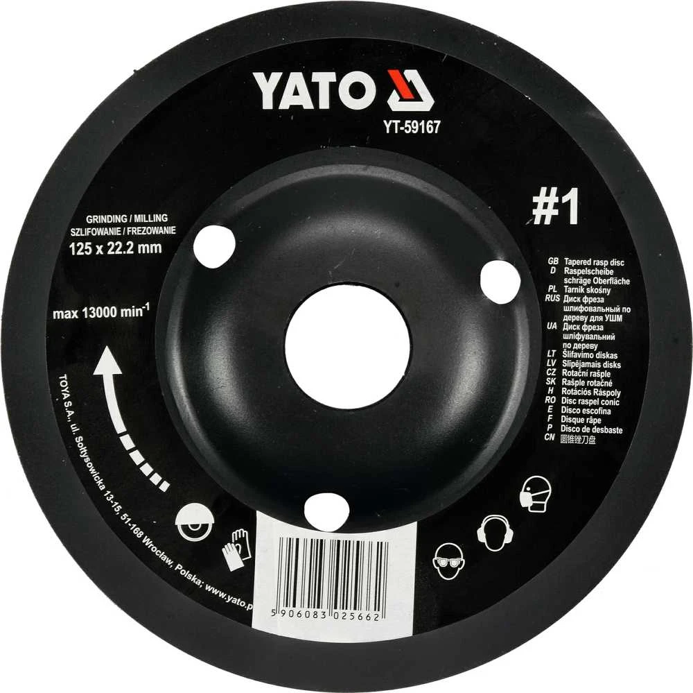 Yato Toya Sa Poland Diskas/freza medžiui | 125 mm | No1 (YT-59167)