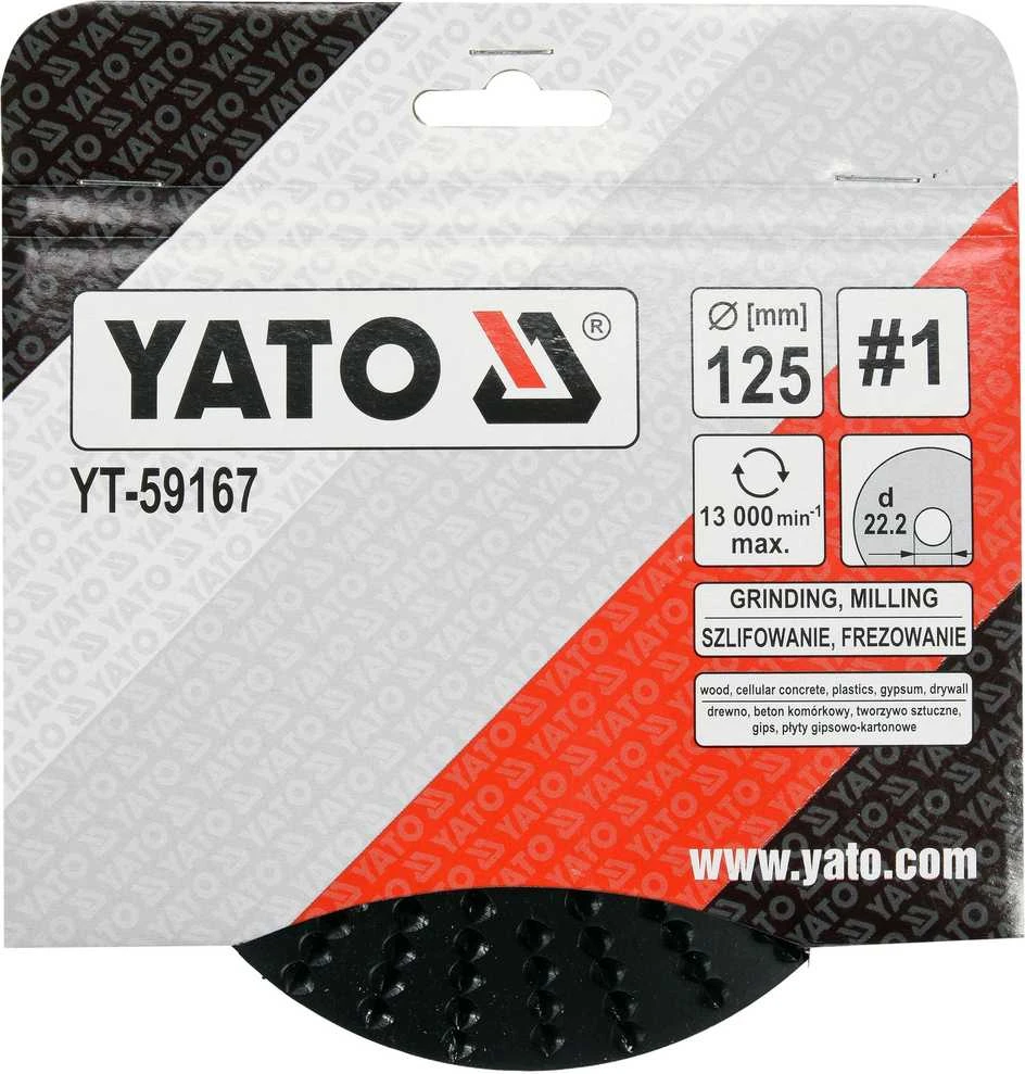 Yato Toya Sa Poland Diskas/freza medžiui | 125 mm | No1 (YT-59167)