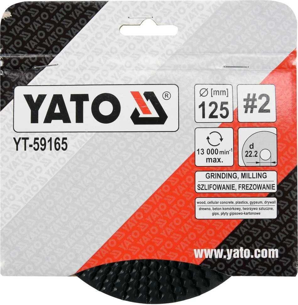 Yato Toya Sa Poland Diskas/freza medžiui 125mm, No2 (YT-59165)