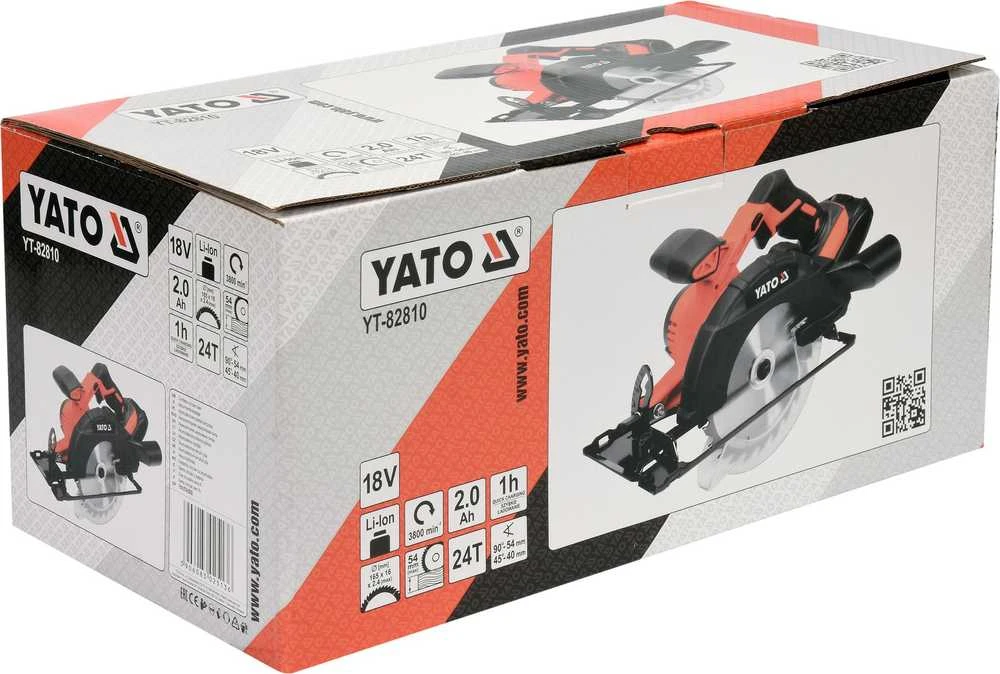 YATO diskinis pjūklas 165mm 18V 1x2,0Ah