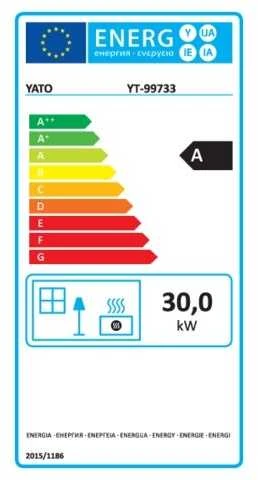 Šildytuvas dujinis 30KW Yato