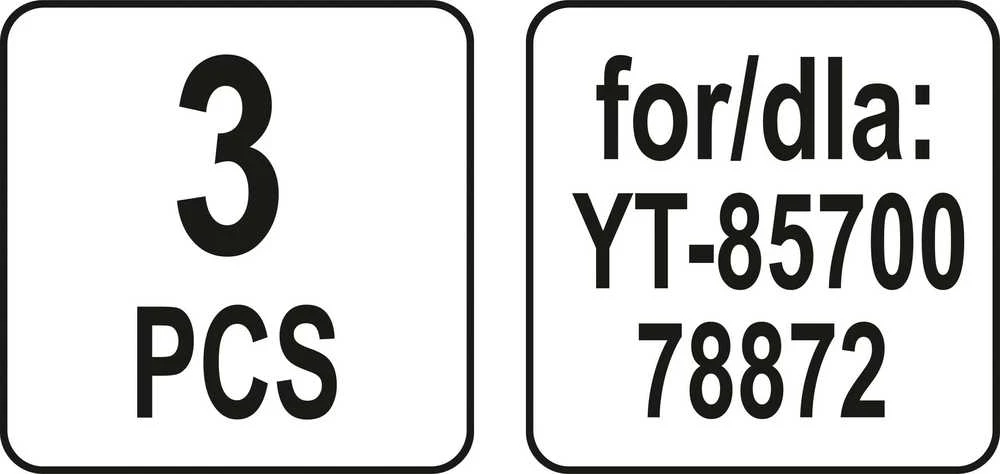 YATO SINTETINIAI MAŠINIAI 3 vnt., SKIRTA YT-85700 / 78872