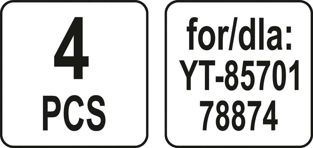 YATO POPIERINIAI MAIŠAI 4 vnt. DĖL YT-85701 / 78874