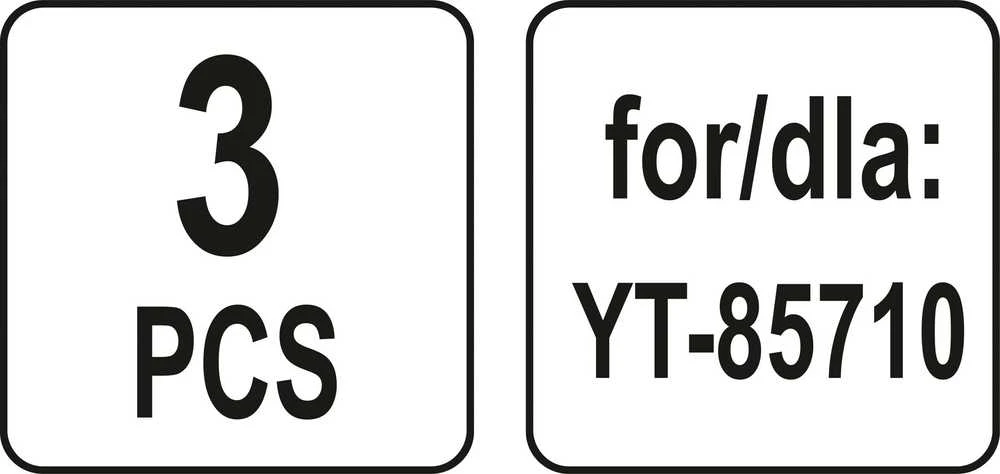 YATO SINTETINIAI MAŠINIAI 3 vnt. DĖL YT-85710
