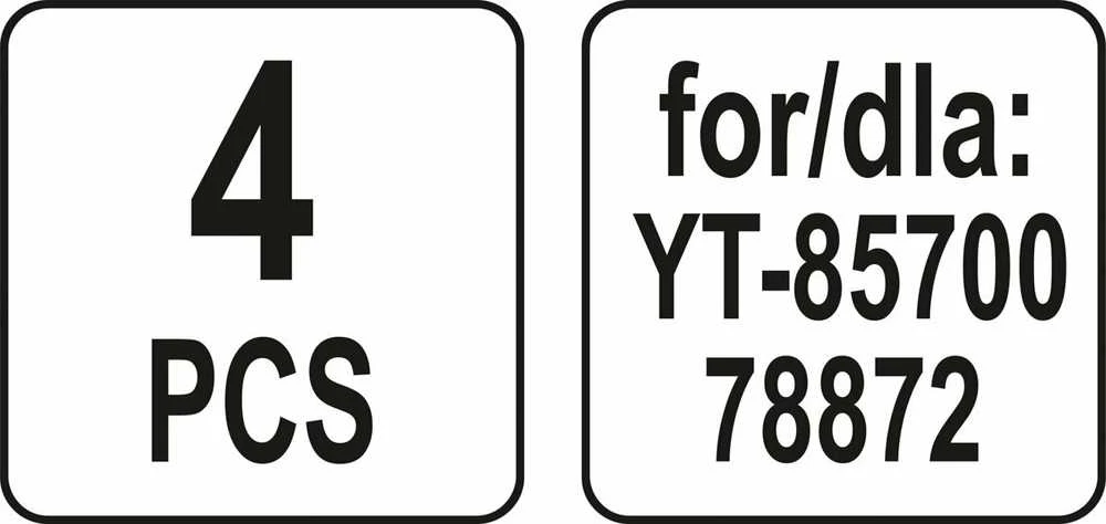 YATO POPIERINIŲ MAIŠELIŲ 4 vnt., SKIRTI YT-85700 / 78872