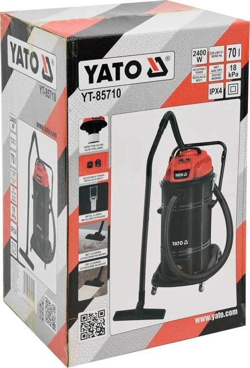 Yato Pramoninis dulkių siurblys YT-85710,  2400W, 70 l, sausas/drėgnas siurbimas