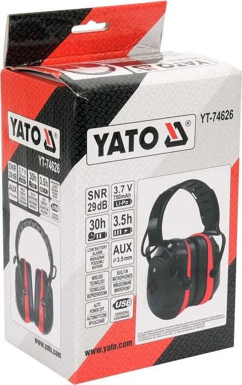 YATO darbinės ausinės su Bluetooth YT-74626