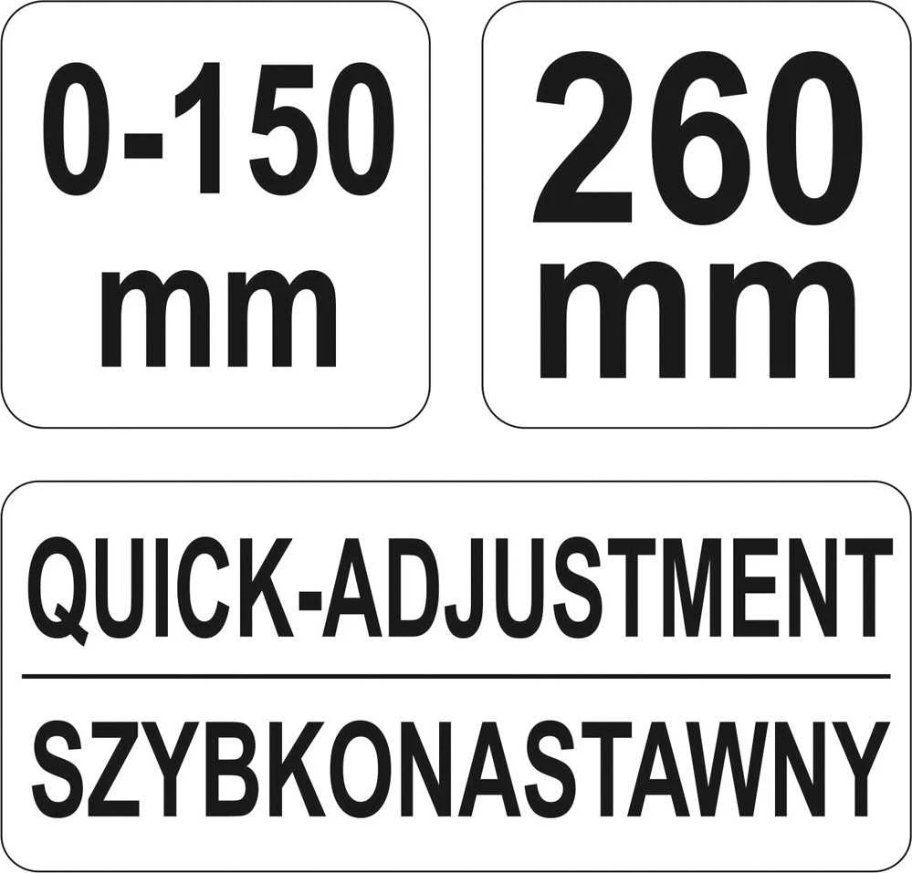 YATO SUVIRINIMO spaustuvai 150mm 21570