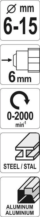 YATO FREZ STOPNIOWY DO METALU 6-15mm